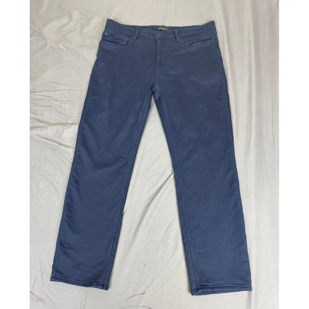 Banana Republic Mens Dark Navy Blue 5-Pocket Stretch Pants 36x30 Cotton Stretch